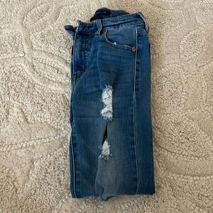 Dark blue wash jeans